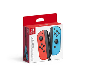 Nintendo Switch Joy Controller Neon Red and Blue Controller Pair