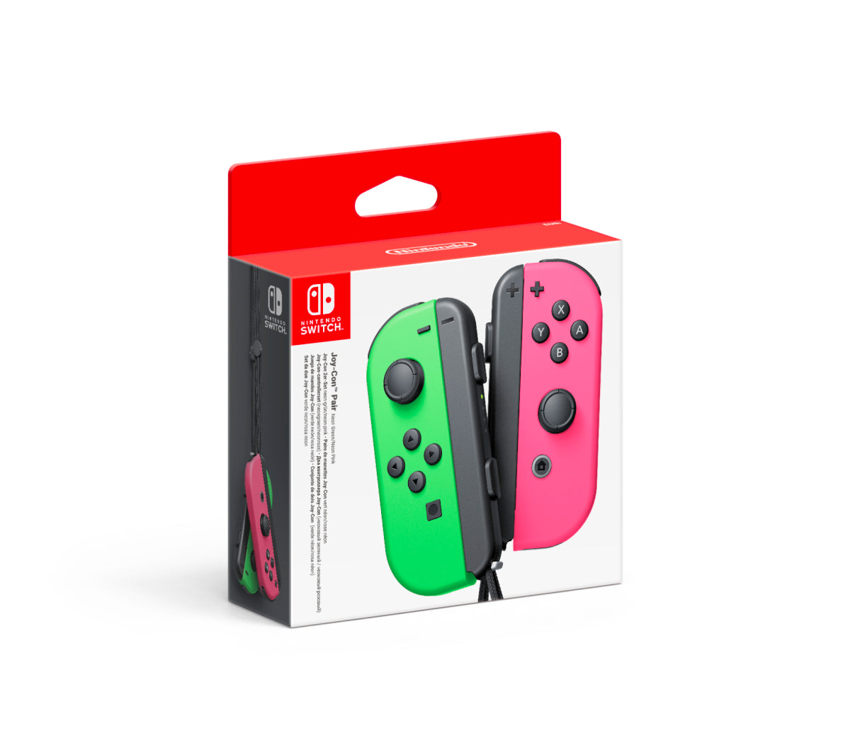 Nintendo Switch Joy Controller Neon Green and Neon Pink Pair