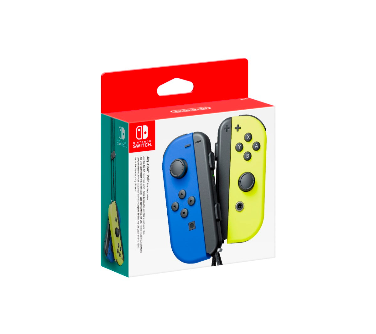 Nintendo Switch Joy Controller Blue and Neon Yellow Pair