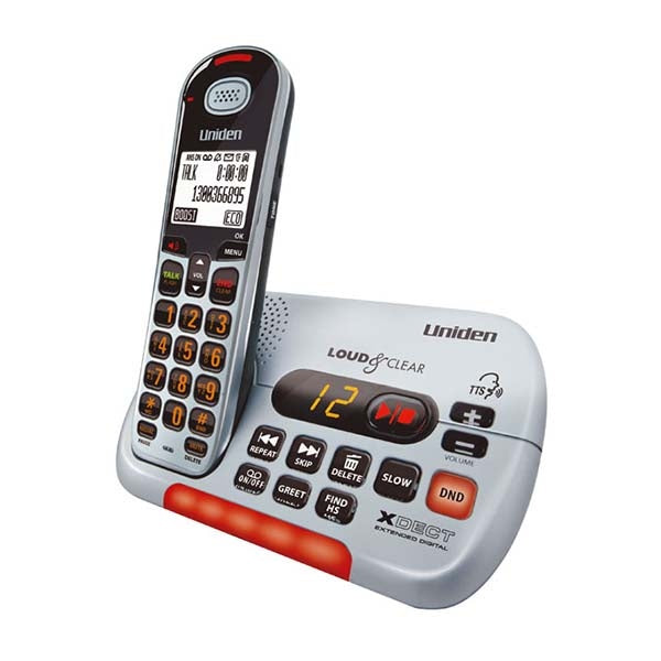 UNIDEN Visual and Hearing Impaired Cordless Digital Phone System